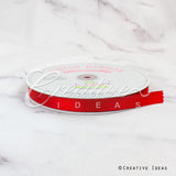 5/8" Single Face Satin Ribbon - 100 Yards (Red)