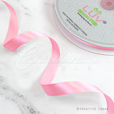 5/8" Single Face Satin Ribbon - 100 Yards (Rose)