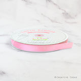 5/8" Single Face Satin Ribbon - 100 Yards (Rose)