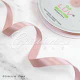 5/8" Single Face Satin Ribbon - 100 Yards (Rose Gold)