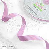 5/8" Single Face Satin Ribbon - 100 Yards (Rosy Mauve)
