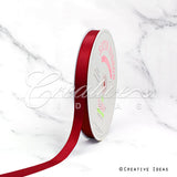 5/8" Single Face Satin Ribbon - 100 Yards (Scarlet Red)