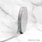 5/8" Single Face Satin Ribbon - 100 Yards (Silver)
