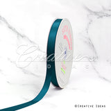 5/8" Single Face Satin Ribbon - 100 Yards (Teal)
