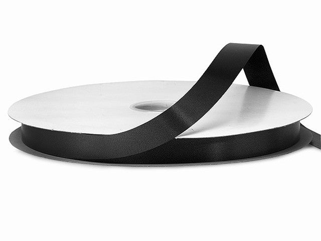 5/8"x100 yard Black Polyester Satin Gift Ribbon