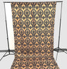 Damask Flocking Taffeta Fabric - Black Flocking Damask, 5 Feet Wide, 1 Panel (1 Panel)