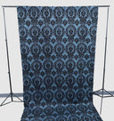 Damask Flocking Taffeta Fabric - Black Flocking Damask, 5 Feet Wide, 1 Panel (1 Panel)