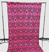 Damask Flocking Taffeta Fabric - Black Flocking Damask, 5 Feet Wide, 1 Panel (1 Panel)