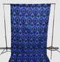 Damask Flocking Taffeta Fabric - Black Flocking Damask, 5 Feet Wide, 1 Panel (1 Panel)