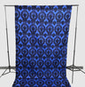 Damask Flocking Taffeta Fabric - Black Flocking Damask, 5 Feet Wide, 1 Panel (1 Panel)