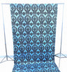Damask Flocking Taffeta Fabric - Black Flocking Damask, 5 Feet Wide, 1 Panel (1 Panel)