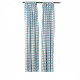 Buffalo Checkered Country Plaid Gingham Checkered Polyester Fabric - White And Red, 5 Feet Wide X 10 Feet High (1 Pair)