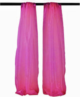Polyester Sheer Mirror Organza Fabric - Backdrop Drape Curtain Panels, Room Divider, 5 Feet Wide X 10 Feet High (1 Pair)