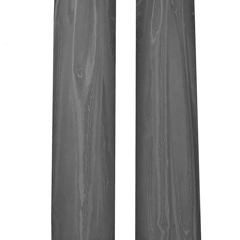 Polyester Sheer Mirror Organza Fabric - Backdrop Drape Curtain Panels, Room Divider, 5 Feet Wide X 10 Feet High (1 Pair)