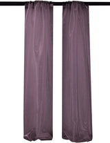 Polyester Sheer Mirror Organza Fabric - Backdrop Drape Curtain Panels, Room Divider, 5 Feet Wide X 10 Feet High (1 Pair)
