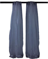 Polyester Sheer Mirror Organza Fabric - Backdrop Drape Curtain Panels, Room Divider, 5 Feet Wide X 10 Feet High (1 Pair)