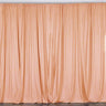 Polyester Seamless Backdrop Drape Curtain Fabric - 5 Feet Wide x 20 Feet High, 4" Rod Pocket, 2 Panels (2 Panels)
