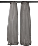 Polyester Sheer Mirror Organza Fabric - Backdrop Drape Curtain Panels, Room Divider, 5 Feet Wide X 20 Feet High (1 Pair)