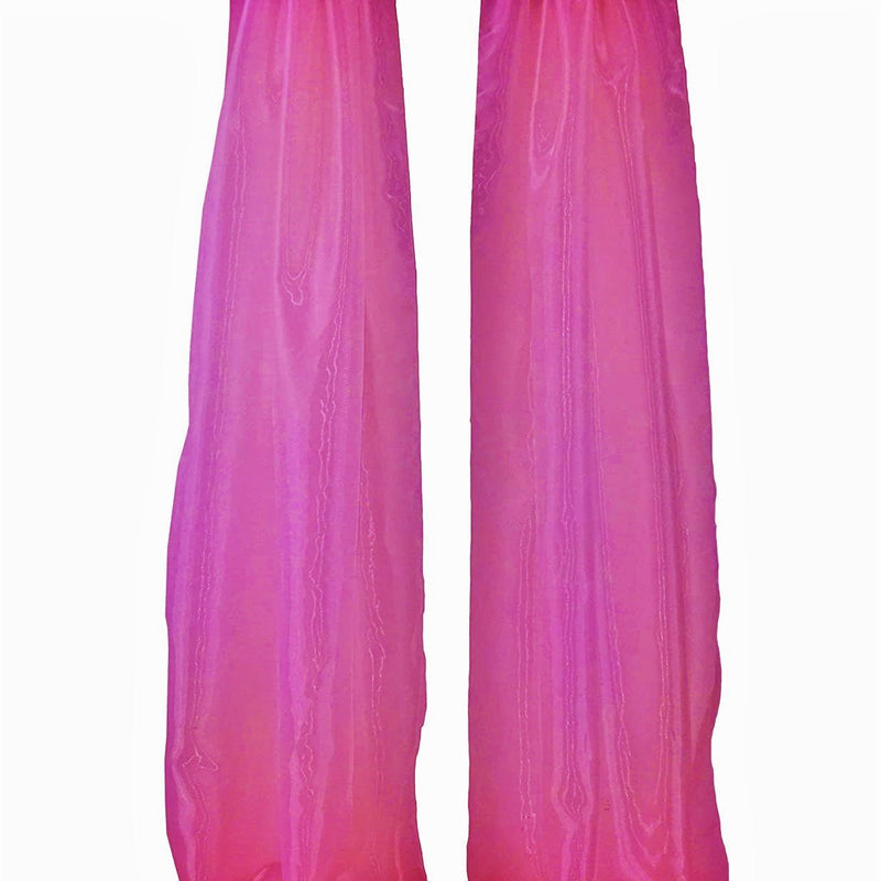 Polyester Sheer Mirror Organza Fabric - Backdrop Drape Curtain Panels, Room Divider, 5 Feet Wide X 20 Feet High (1 Pair)