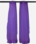 Polyester Sheer Mirror Organza Fabric - Backdrop Drape Curtain Panels, Room Divider, 5 Feet Wide X 20 Feet High (1 Pair)