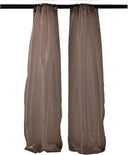 Polyester Sheer Mirror Organza Fabric - Backdrop Drape, Curtain Panels, Room Divider, 5 Feet Wide X 20 Feet High (1 Pair)