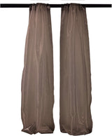 Polyester Sheer Mirror Organza Fabric - Backdrop Drape, Curtain Panels, Room Divider, 5 Feet Wide X 20 Feet High (1 Pair)