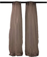 Polyester Sheer Mirror Organza Fabric - Backdrop Drape Curtain Panels, Room Divider, 5 Feet Wide X 20 Feet High (1 Pair)