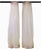 Polyester Sheer Mirror Organza Fabric - Backdrop Drape Curtain Panels, Room Divider, 5 Feet Wide X 20 Feet High (1 Pair)