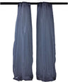 Polyester Sheer Mirror Organza Fabric - Backdrop Drape, Curtain Panels, Room Divider, 5 Feet Wide X 20 Feet High (1 Pair)