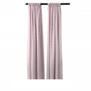Buffalo Checkered Country Plaid Gingham Polyester Fabric - White And Black Checkered, 5 Feet Wide X 6 Feet High (1 Pair)