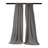 Polyester Poplin Fabric - Backdrop Drape Curtain Panel, Room Divider, 5 Feet Wide x 6 Feet High, Color Options (1 Pair)