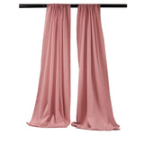 Polyester Poplin Fabric - Backdrop Drape Curtain Panel, Room Divider, 5 Feet Wide x 6 Feet High, Color Options (1 Pair)
