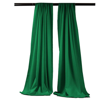 Polyester Poplin Fabric - Backdrop Drape Curtain Panel, Room Divider, 5 Feet Wide x 6 Feet High, Color Options (1 Pair)