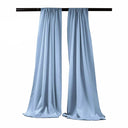 Polyester Poplin Fabric - Backdrop Drape Curtain Panel, Room Divider, 5 Feet Wide x 6 Feet High, Color Options (1 Pair)