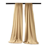 Polyester Poplin Fabric - Backdrop Drape Curtain Panel, Room Divider, 5 Feet Wide x 6 Feet High, Color Options (1 Pair)