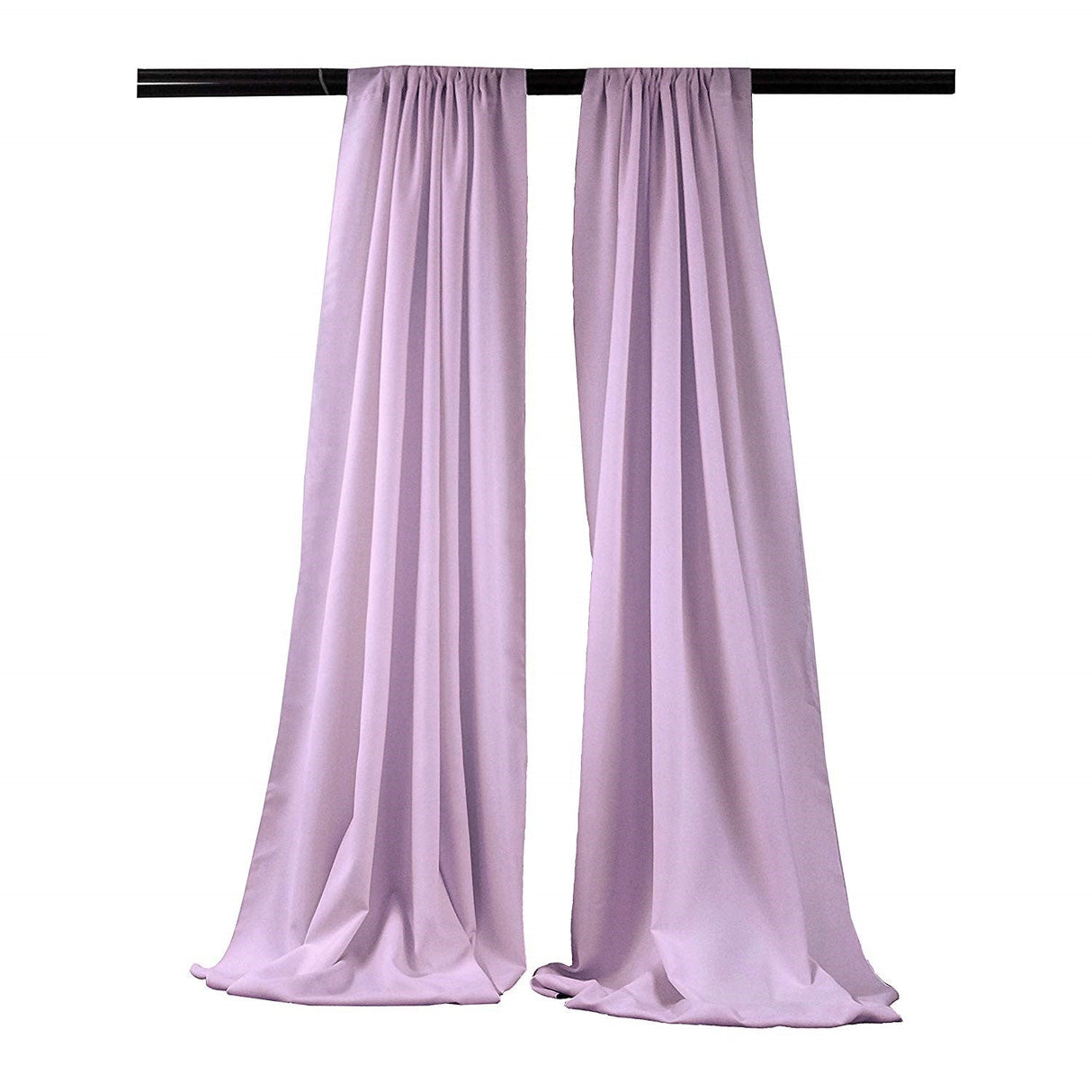 Polyester Poplin Fabric - Backdrop Drape Curtain Panel, Room Divider, 5 Feet Wide X 7 Feet High (1 Pair)