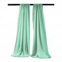 Polyester Poplin Fabric - Backdrop Drape Curtain Panel, Room Divider, 5 Feet Wide X 7 Feet High (1 Pair)