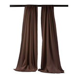 Polyester Poplin Fabric - Backdrop Drape Curtain Panel, Room Divider, 5 Feet Wide X 7 Feet High (1 Pair)