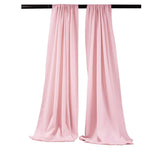 Polyester Poplin Fabric - Backdrop Drape Curtain Panel, Room Divider, 5 Feet Wide X 7 Feet High (1 Pair)