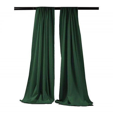 Polyester Poplin Fabric - Backdrop Drape Curtain Panel, Room Divider, 5 Feet Wide x 8 Feet High, 1 Pair