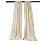 Polyester Poplin Fabric - Backdrop Drape Curtain Panel, Room Divider, 5 Feet Wide x 8 Feet High, 1 Pair