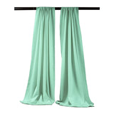 Polyester Poplin Fabric - Backdrop Drape Curtain Panel, Room Divider, 5 Feet Wide x 8 Feet High, 1 Pair