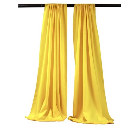 Polyester Poplin Fabric - Backdrop Drape Curtain Panel, Room Divider, 5 Feet Wide x 8 Feet High, 1 Pair