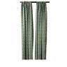 Buffalo Checkered Country Plaid Gingham Polyester Fabric - White & Black, 5 Feet Wide x 9 Feet High (1 Pair)