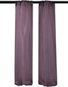 Polyester Sheer Mirror Organza Fabric - Backdrop Drape Curtain Panels, Room Divider, 5' Width X 9' Height (1 Pair)
