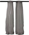 Polyester Sheer Mirror Organza Fabric - Backdrop Drape Curtain Panels, Room Divider, 5' Width X 9' Height (1 Pair)