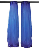 Polyester Sheer Mirror Organza Fabric - Backdrop Drape Curtain Panels, Room Divider, 5' Width X 9' Height (1 Pair)