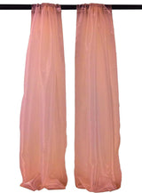 Polyester Sheer Mirror Organza Fabric - Backdrop Drape Curtain Panels, Room Divider, 5' Width X 9' Height (1 Pair)