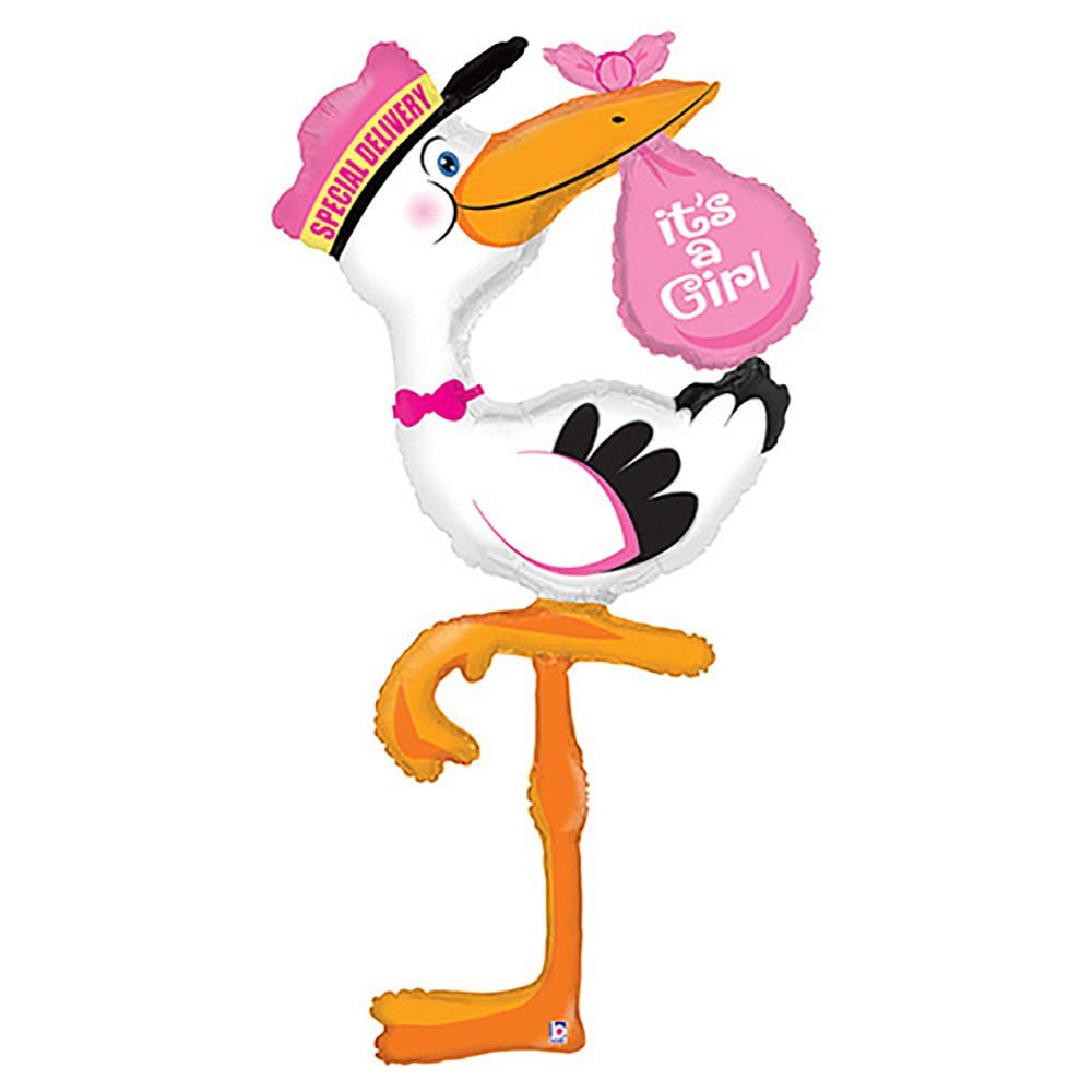 Girls Stork Foil Balloon