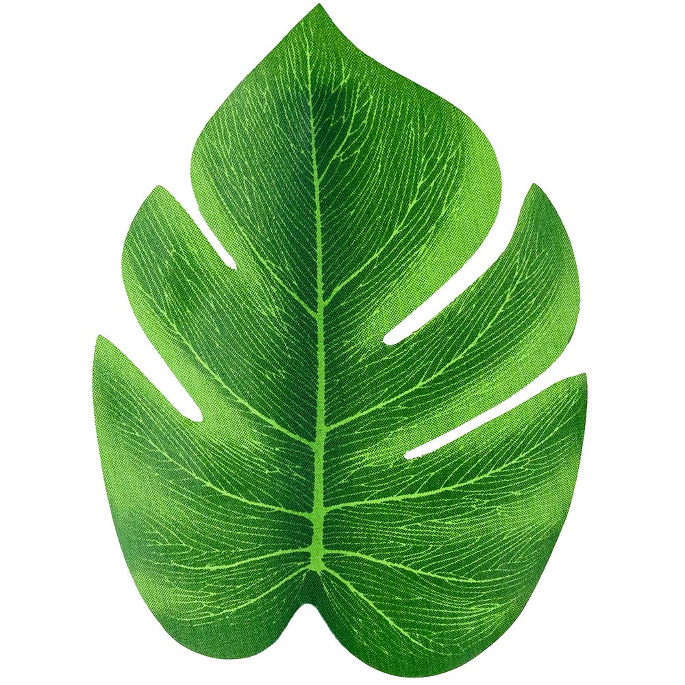 Faux Tropical Leaf Silk Flower